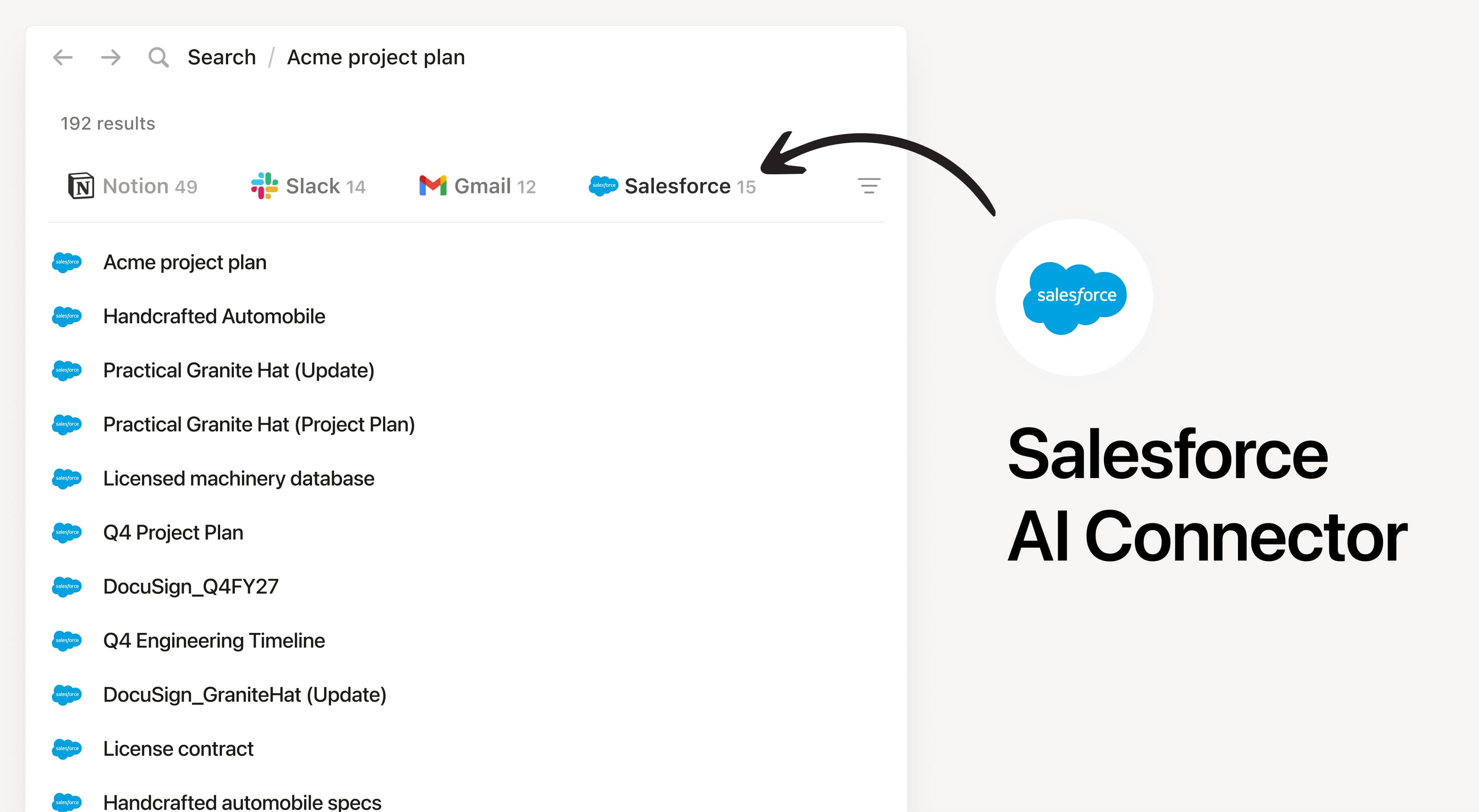 Conexión de la IA con Salesforce