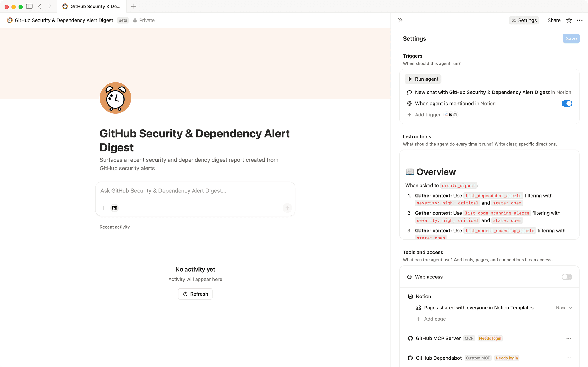 GitHub Security & Dependency Alert Digest